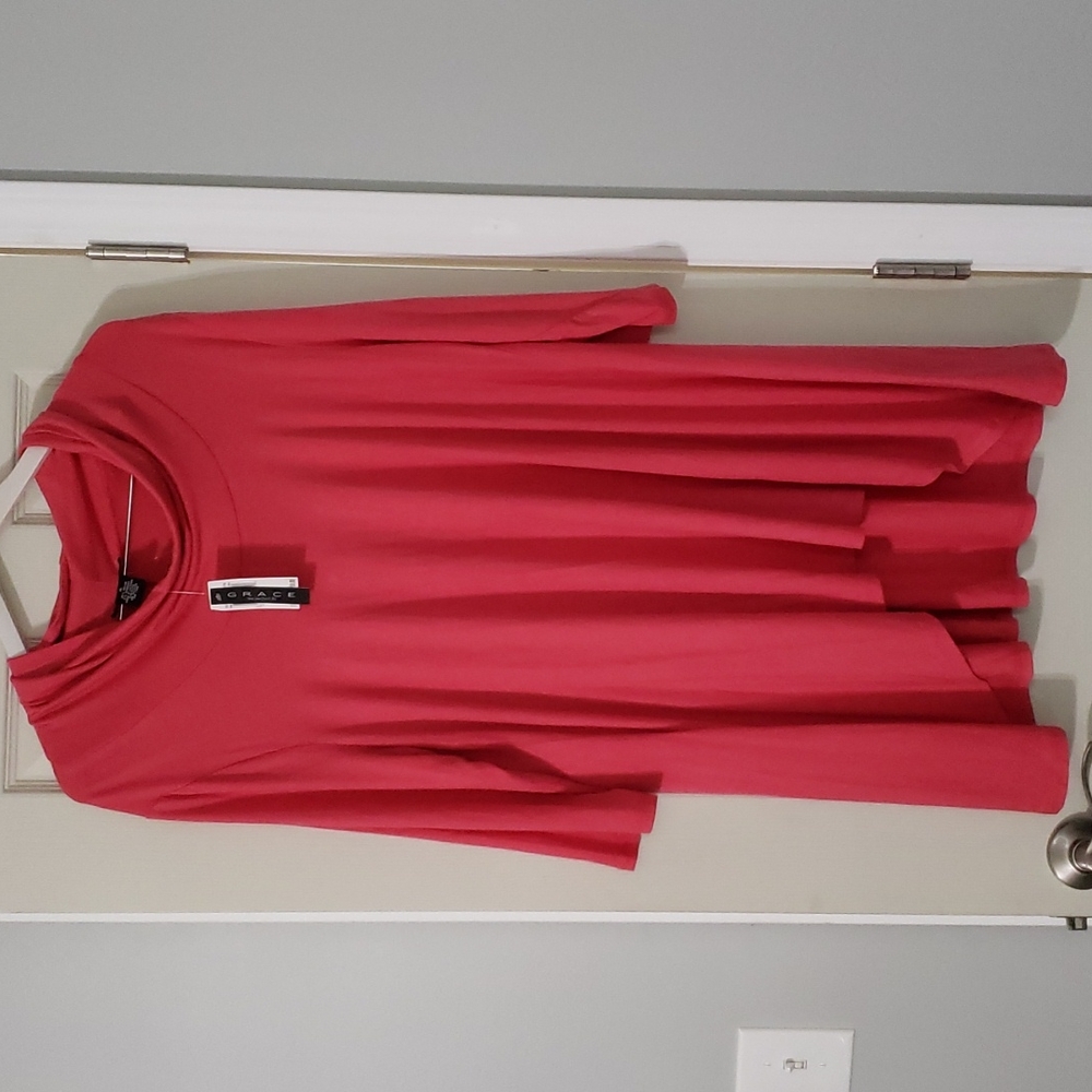 Grace Cut and Sew Knits Cow Neck NWT Sz XL